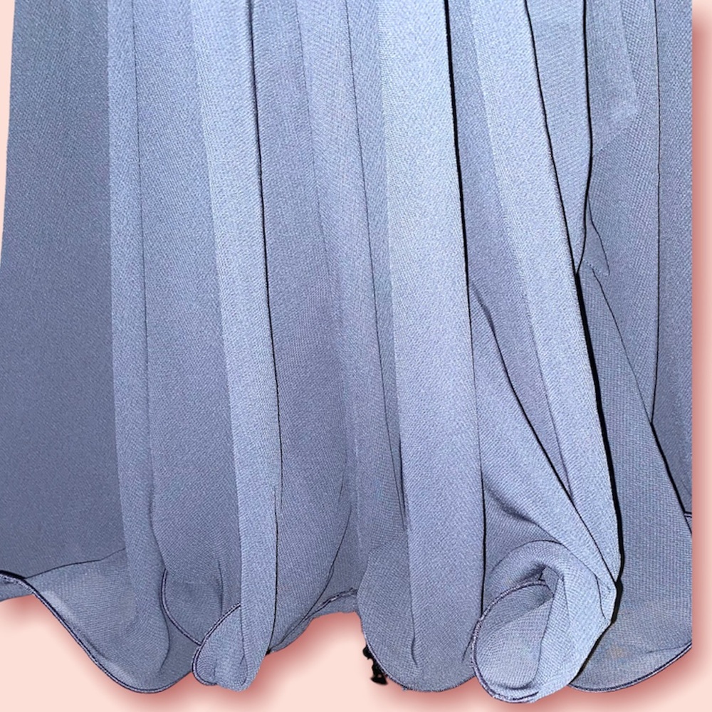 French Connection New! gorgeous bead embellished flowy dress, gray, size 4 NWT - Picture 10 of 15